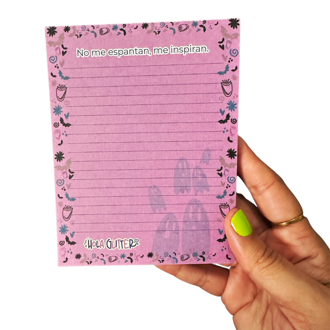 Notepad | No me espantan, me inspiran. | 4.3" x 5.5"