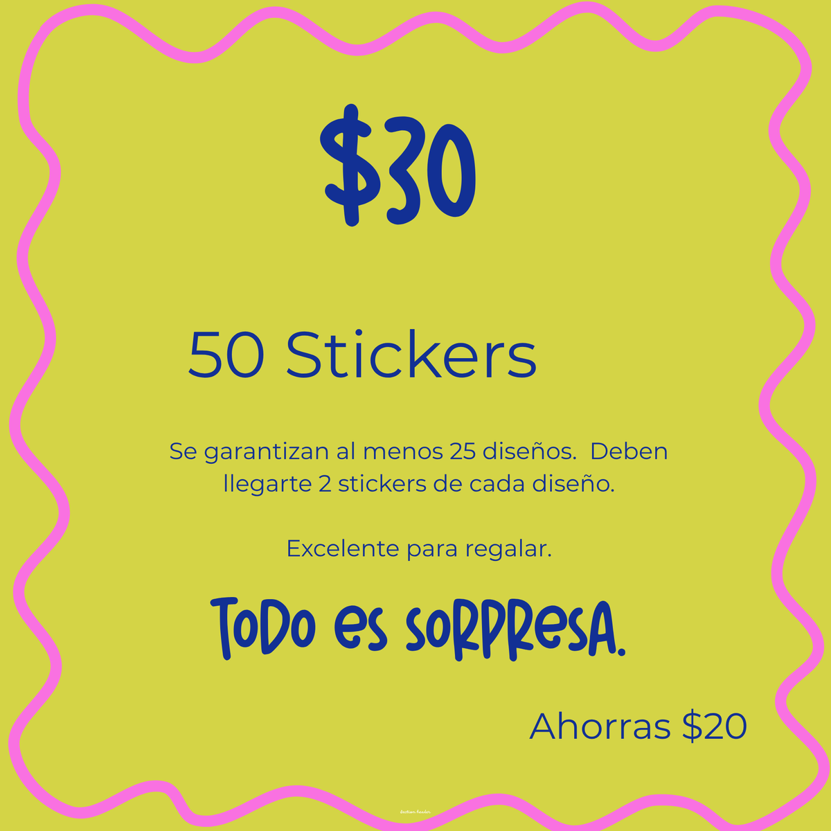 Paquete Sorpresa Stickers