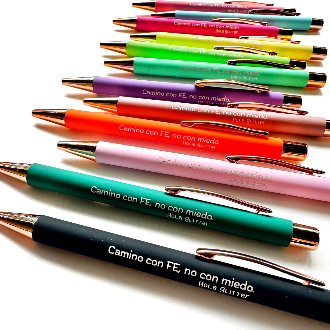 Bolígrafo | Camino con fe, no con miedo.