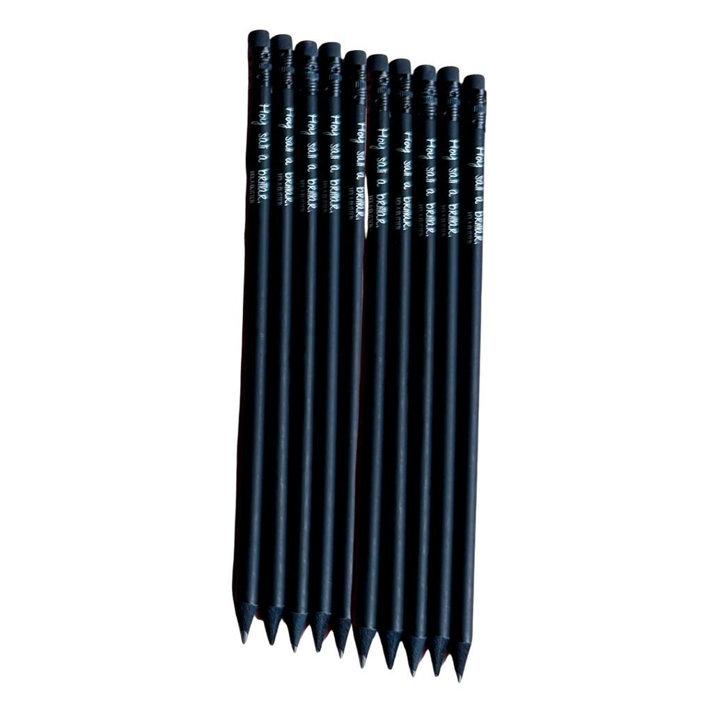 Lápiz de Madera Negro | Hoy salí a brillar.