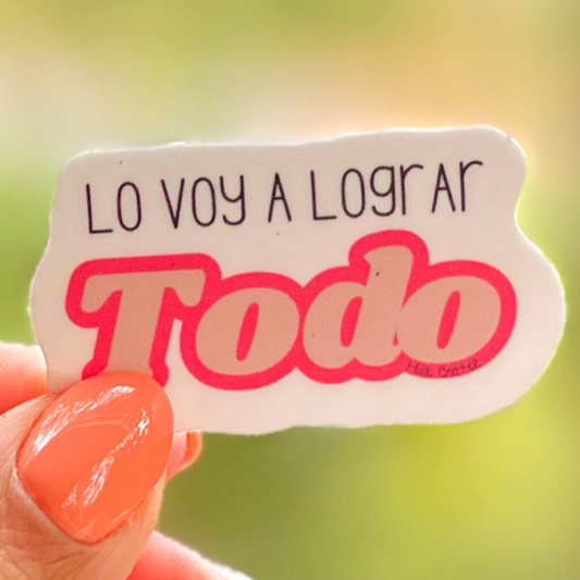 XS | Sticker | Lo voy a lograr todo