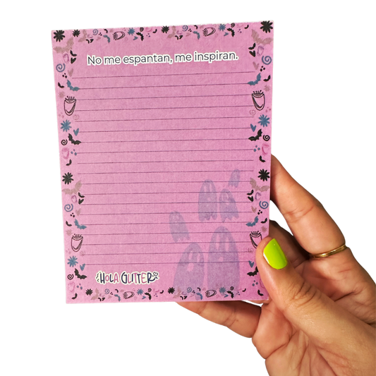 Notepad | No me espantan, me inspiran. | 4.3" x 5.5"