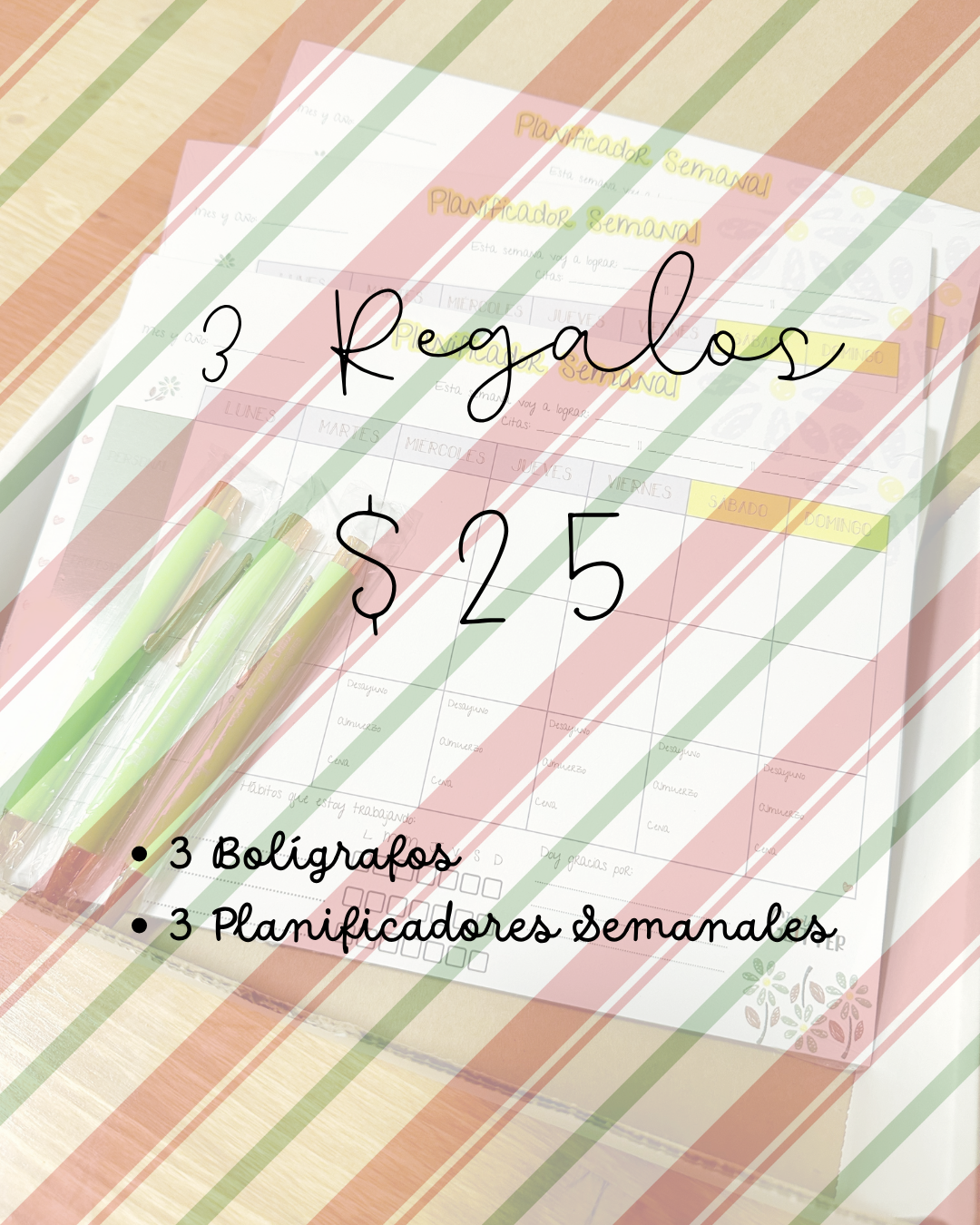 3 Regalos por $25