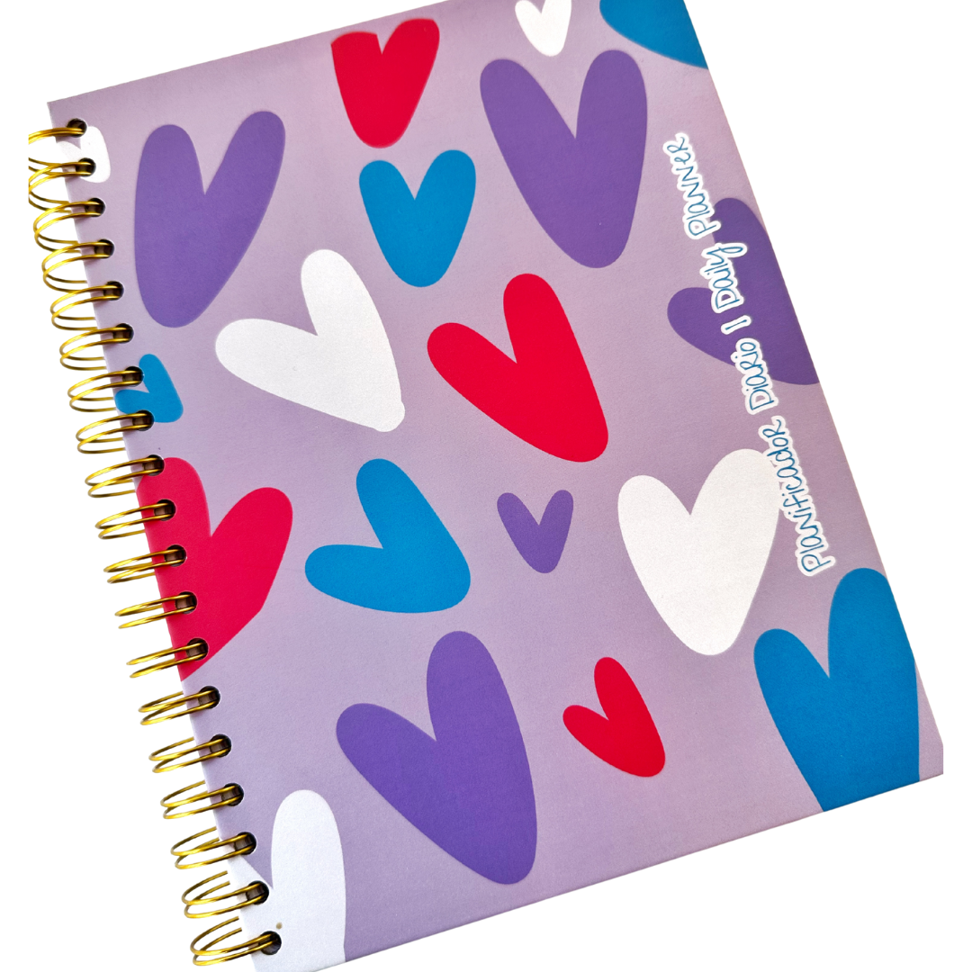 Agenda sin Fecha Purple Love | Planificador Diario