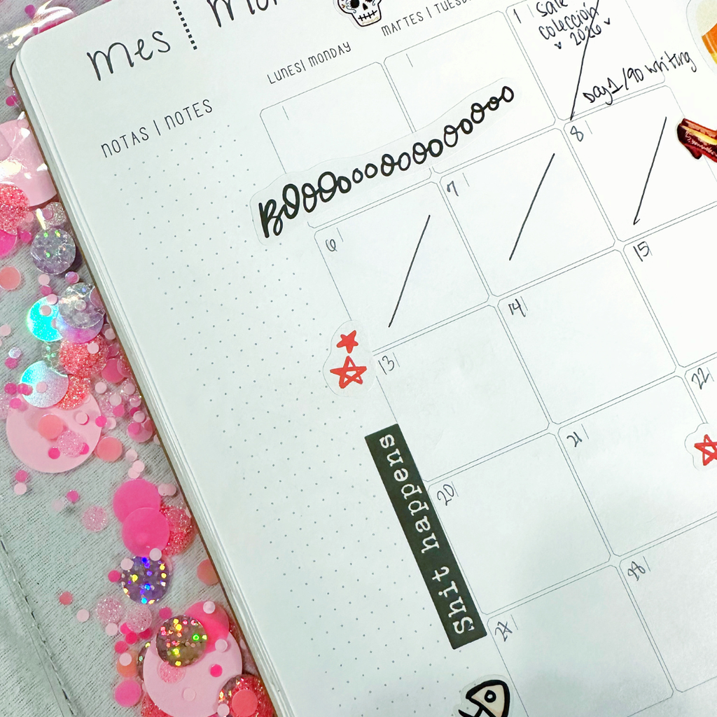 Planificador Mensual | Con Amor (Taquigrafía)