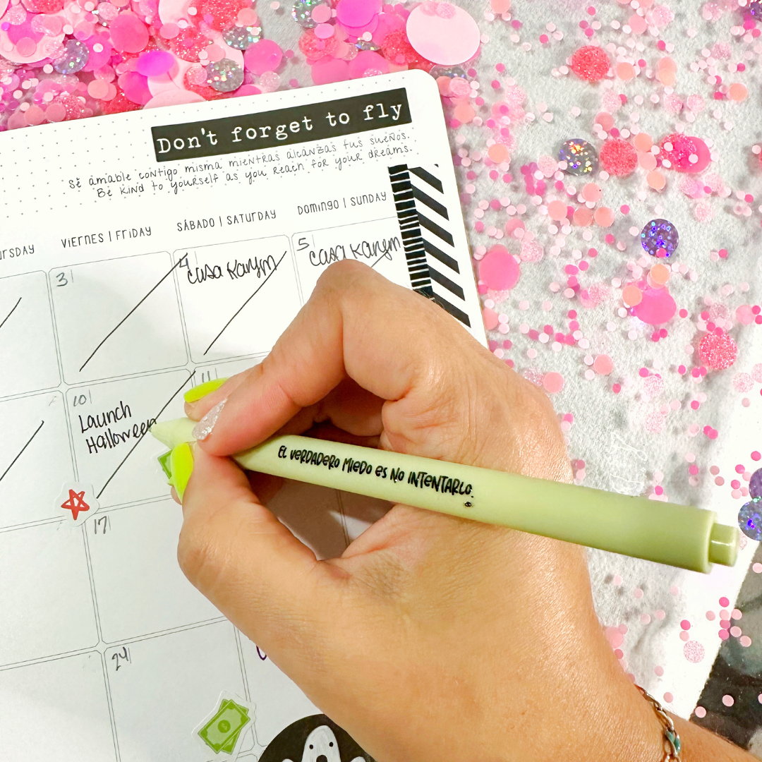 Planificador Mensual | Con Amor (Taquigrafía)