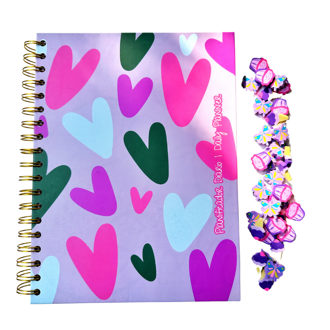 Agenda sin Fecha Green Love | Planificador Diario