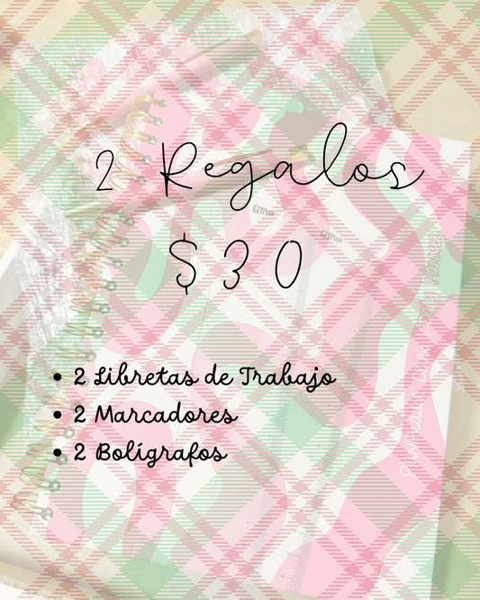 2 Regalos por $30