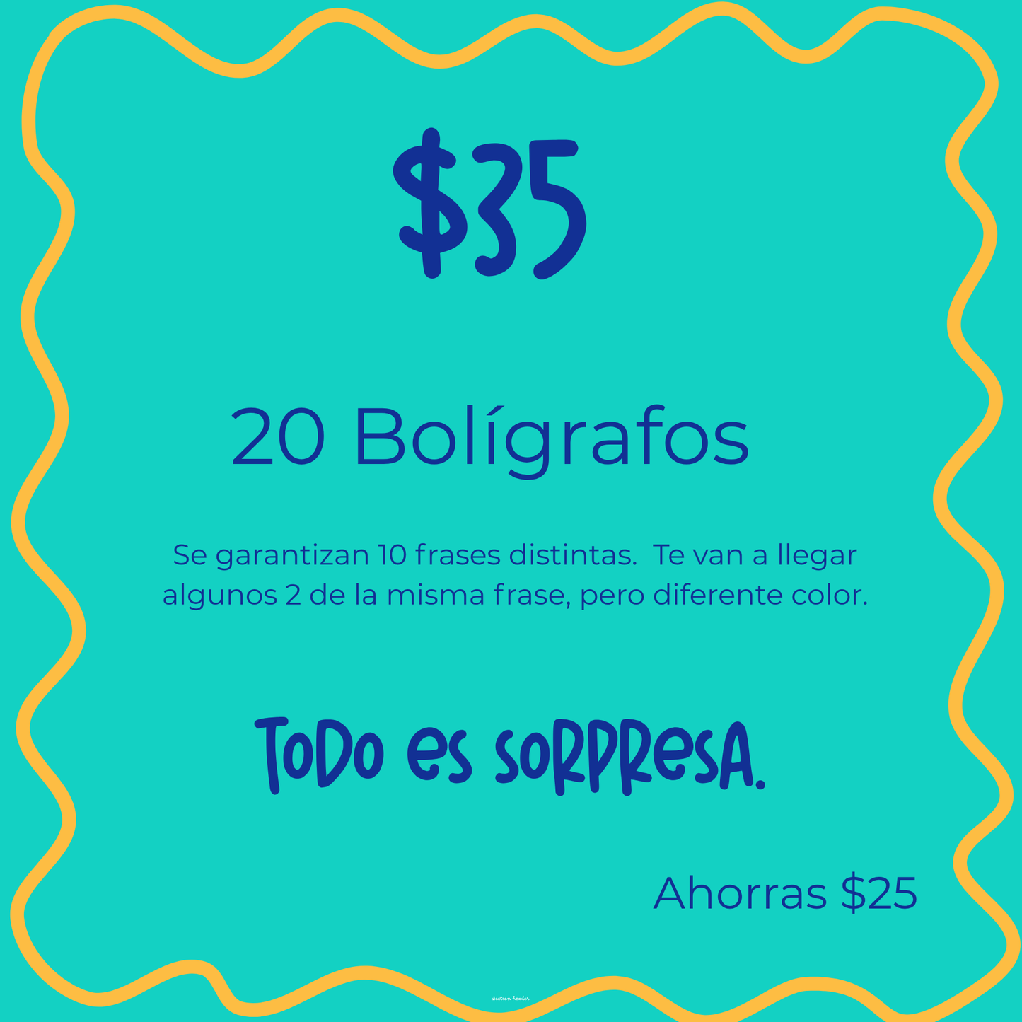Paquete Sorpresa Bolígrafos