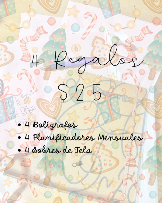 4 Regalos por $25