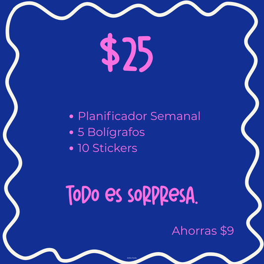 Paquete Sorpresa Planificador Semanal