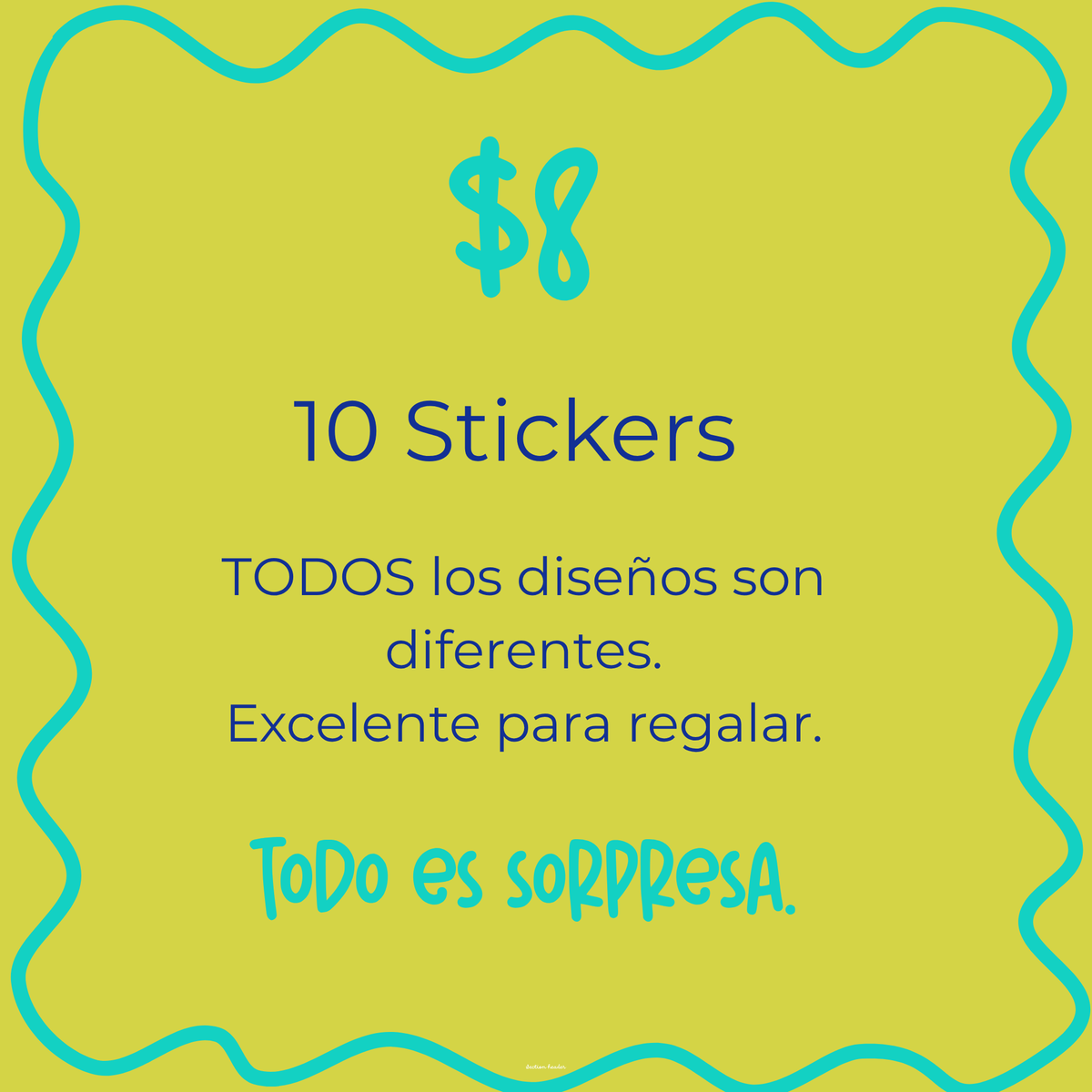 Paquete Sorpresa 10 Stickers