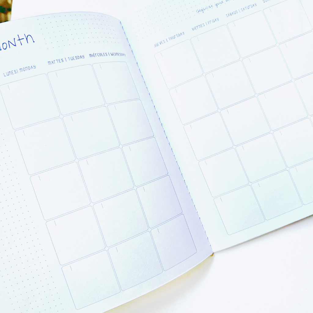 Planificador Mensual | Con Amor (Taquigrafía)