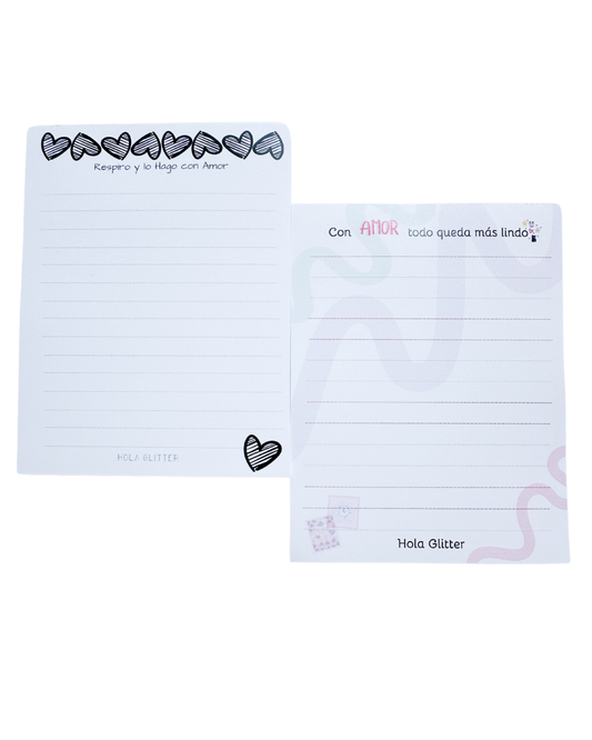 Bloque de Notas - Lo hago con amor - 4.3" x 5.5"