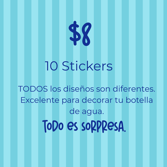 10 Stickers Sorpresa