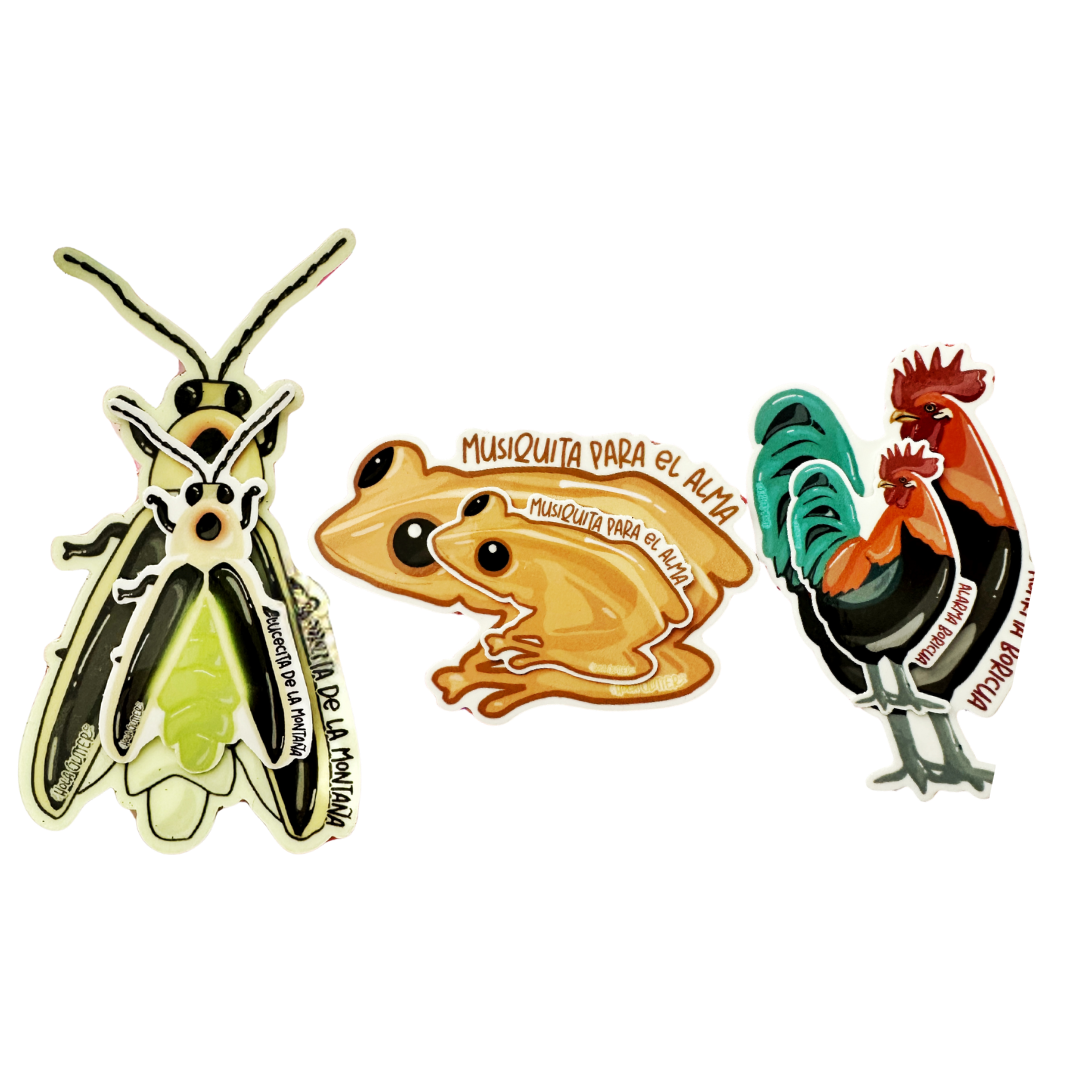 Set 3 x-small Stickers | Puertorriqueña