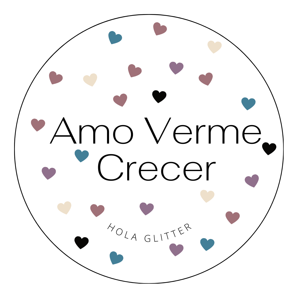 M | Sticker | Amo Verme Crecer