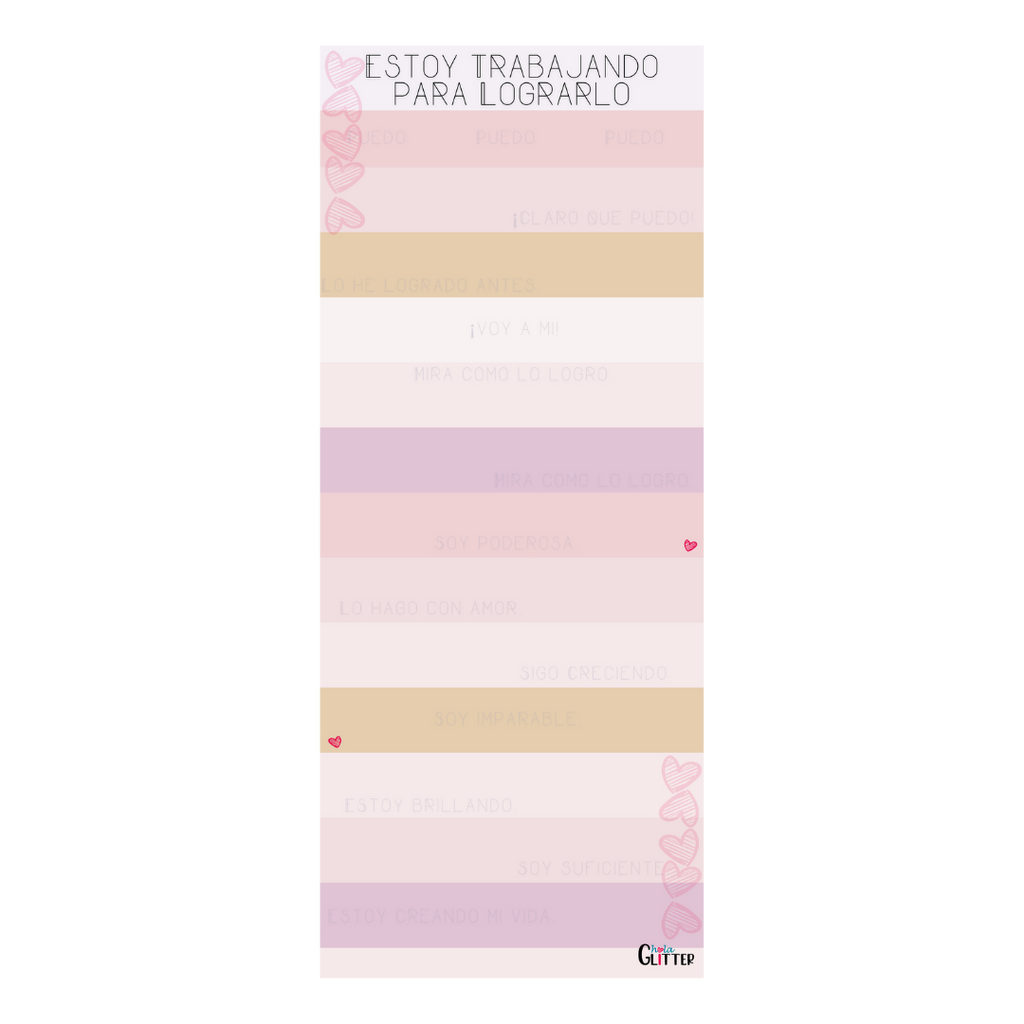 Notepad | Estoy trabajando para lograrlo | 3.5 x 8.5