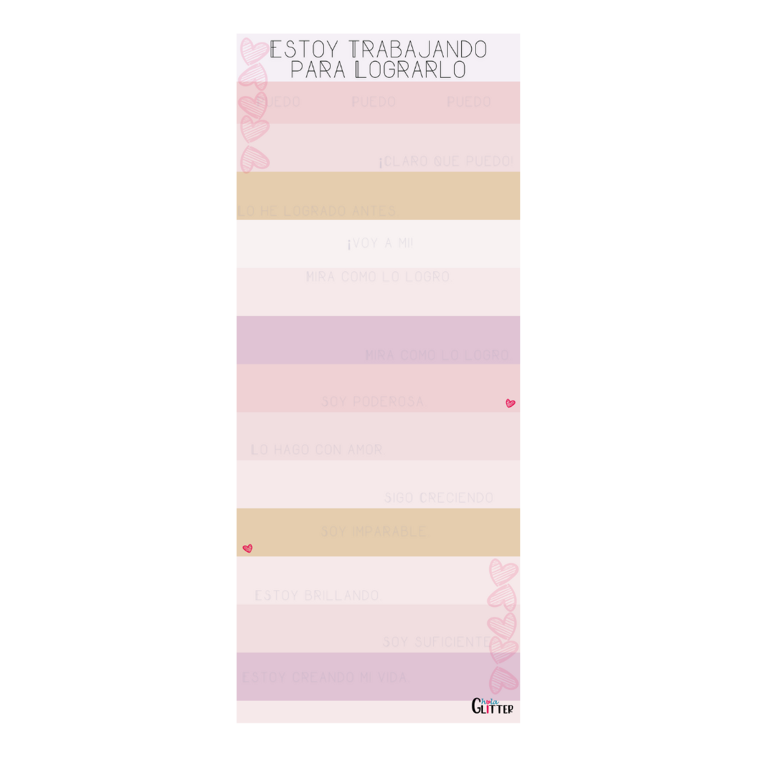 Notepad | Estoy trabajando para lograrlo | 3.5 x 8.5