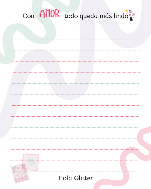 Bloque de Notas - Con Amor todo queda más lindo - 4.3" x 5.5"